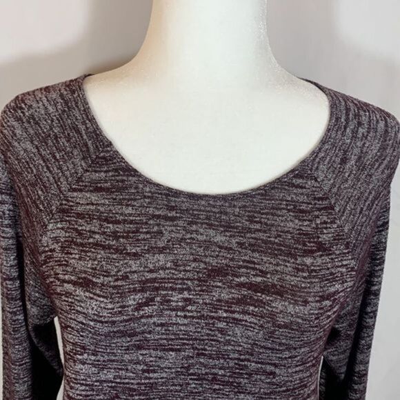 Wilfred Free Purple Heather Grey Long Sleeve Top - Picture 3 of 6